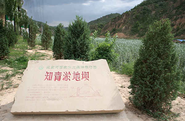 圖為陜西省延安市延川縣文安驛鎮(zhèn)梁家河村知青淤地壩。